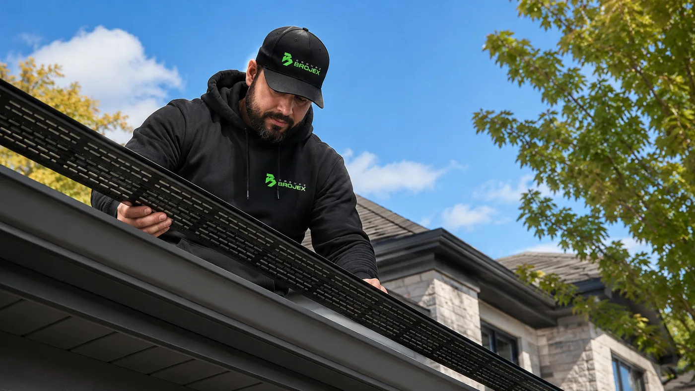 Installation de gouttières adaptée à votre maison par notre équipe locale